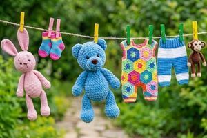 Секреты ухода за вязаными игрушками: от стирки до хранения фото