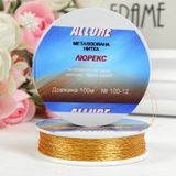 Люрексовая нить Allure Люрекс, металлизированная, 100 м, №12 золото желтое 001528 фото