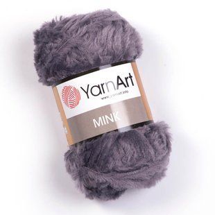 Пряжа YarnArt Mink, імітація хутра, 335 сталева, 50 гр 109-335 фото