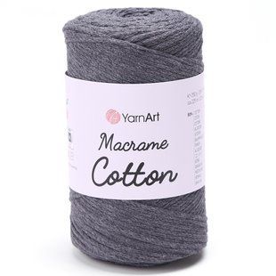 Пряжа YARNART Macrame Cotton, 758 графіт 117-758 фото
