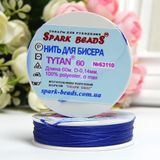 Нитки для бисера TYTAN 60, 0,14 мм, №63110 Spark Beads синие, 60 м 005696 фото