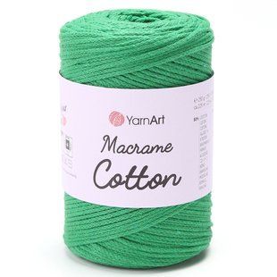 Пряжа YARNART Macrame Cotton, 759 зелена трава 117-759 фото