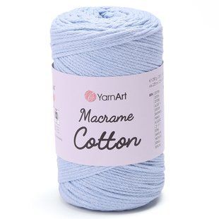 Пряжа YARNART Macrame Cotton, 760 блакитний 117-760 фото