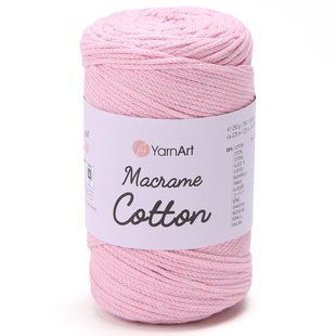 Пряжа YARNART Macrame Cotton, 762 рожевий 117-762 фото