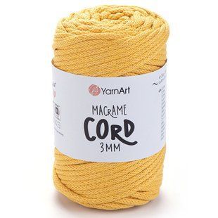 Пряжа YARNART Macrame Cord 3 mm, 764 мімоза 118-764 фото