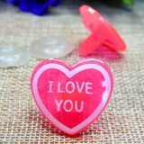 Декор для мягких игрушек Сердечко "I love you", 3 см, розовый 004907 фото