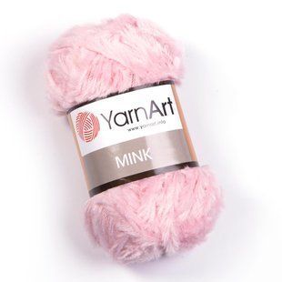 Пряжа YarnArt Mink, імітація хутра, 347 ніжно-рожева, 50 гр 109-347 фото