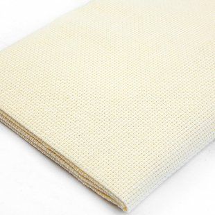 Тканина для вишивки, канва Аїда 16, 100% бавовна, 50х50 см, №740 екрю 001544 фото