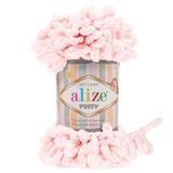 Пряжа Alize Puffy, плюшева з петлями, 639 рожевий кристал, 100 гр 111-639 фото