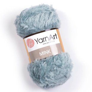 Пряжа YarnArt Mink, імітація хутра, 348 сіро-блакитна, 50 гр 109-348 фото