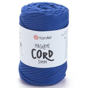 Пряжа YARNART Macrame Cord 3 mm, 772 электрик 118-772 фото