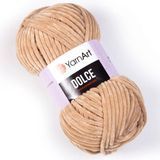 Пряжа YarnArt Dolce 747, 120 м, бежева темна, 100 гр 102-747 фото