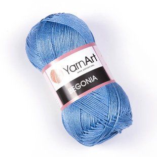 Пряжа YarnArt Begonia, бавовна, 5351 джинсова, 50 гр 107-5351 фото