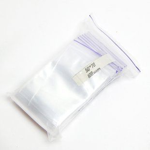 Пакетики с застежкой Zip-lock, зип-пакеты, 5х7 см, 100 шт 000959 фото