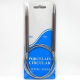Спицы для вязания круговые, на тросике, металл, 100 см, 9 мм 005707 фото
