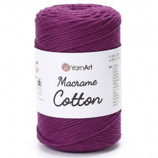 Пряжа YARNART Macrame Cotton, 777 сливовий 117-777 фото