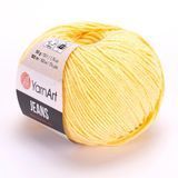 Пряжа YarnArt Jeans, напівбавовна, №88 світло-жовта, 50 гр 101-88 фото