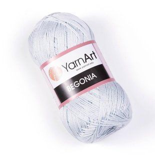 Пряжа YarnArt Begonia, бавовна, 54462 крижана, 50 гр 107-54462 фото