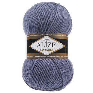 Пряжа ALIZE Lanagold, 203 джинс 115-203 фото