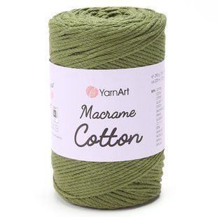 Пряжа YARNART Macrame Cotton, 787 хакі 117-787 фото