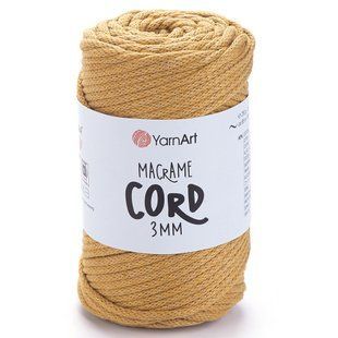 Пряжа YARNART Macrame Cord 3 mm, 796 охра 118-796 фото