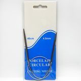 Спицы для вязания круговые, на тросике, металл, 40 см, 4,5 мм 004071 фото