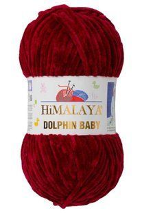 Пряжа Himalaya Dolphin Baby, плюшева, 80322 бордова 10-80322 фото
