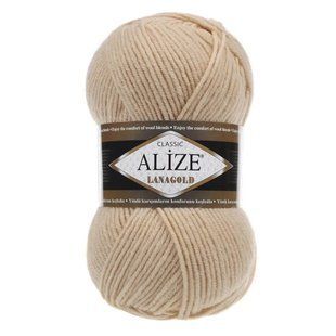 Пряжа ALIZE Lanagold, 680 карамельный 115-680 фото