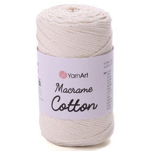 Пряжа YARNART Macrame Cotton, 752 молочний 117-752 фото