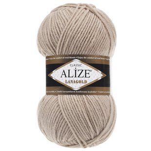 Пряжа ALIZE Lanagold, 05 бежевий 115-005 фото