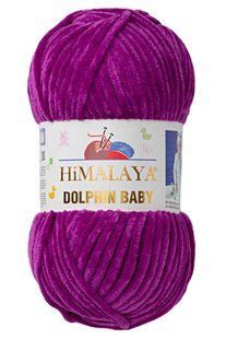 Пряжа Himalaya Dolphin Baby, плюшева, 80358 пурпурна 10-80358 фото
