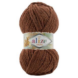Пряжа Alize Softy PLUS, плюшева, №321 шоколадний, 100 гр 112-321 фото