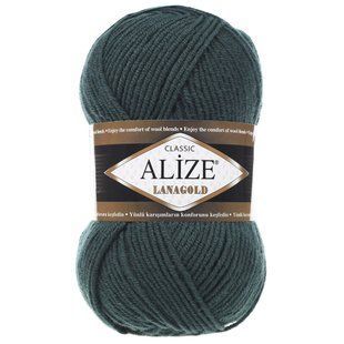Пряжа ALIZE Lanagold, 426 смарагдовий 115-426 фото