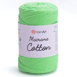 Пряжа YARNART Macrame Cotton, 802 салатовий неон 117-802 фото