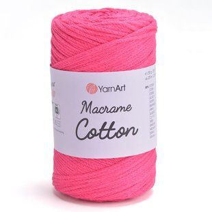 Пряжа YARNART Macrame Cotton, 803 малиновий неон 117-803 фото