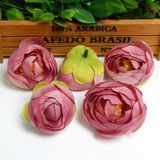 Искусственный цветок Ранункулюс, головка, 5 см, фрезовый 001276 фото