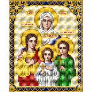 Схема для вишивки Ікона "Віра, Надія, Любов, Софія", габардин, 13х17 см 12-И-5056 фото