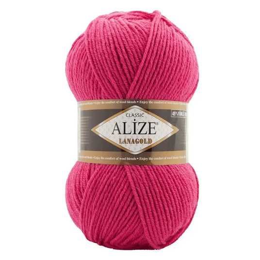 Купить Пряжа ALIZE Lanagold, 798 малиновый 115-798 в интернет