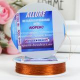 Люрексова нитка Allure Люрекс, металізована, 100 м, №30 мідний 001525 фото