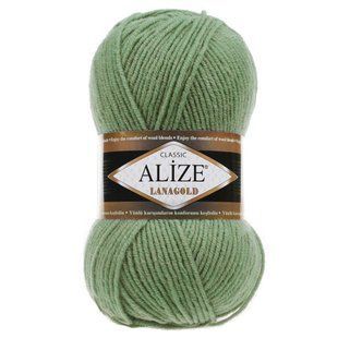 Пряжа ALIZE Lanagold, 180 сосна 115-180 фото