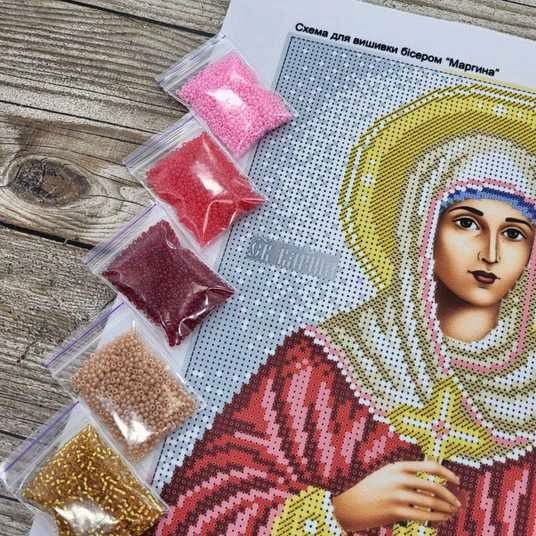 Схема вишивки ікони бісером